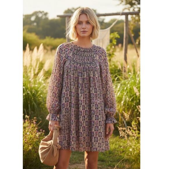 Anthropologie Dresses & Skirts - Anthropologie Taliyah Abstract Rayon Tunic Dress Medium NWT